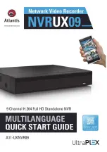 Atlantis A11-UXNVR09 Quick Start Manual предпросмотр