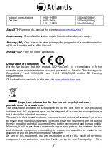 Предварительный просмотр 21 страницы Atlantis +CAM Manual