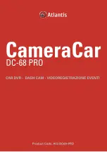 Предварительный просмотр 1 страницы Atlantis CameraCar DC-68 PRO Manual