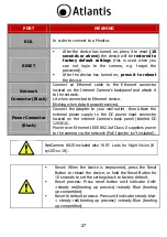 Предварительный просмотр 27 страницы Atlantis netcamera 802d Quick Start Manual