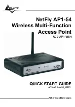 Preview for 1 page of Atlantis NetFly A02-AP1-W54 Quick Start Manual