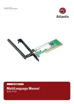 Atlantis NetFly PCI 54 User Manual preview