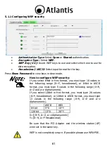 Preview for 61 page of Atlantis NetFly PCI 54 User Manual