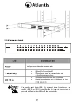 Предварительный просмотр 31 страницы Atlantis NetMaster F16 Manual