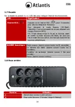 Предварительный просмотр 31 страницы Atlantis ONEPOWER 1000 User Manual