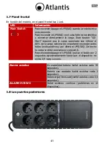 Предварительный просмотр 41 страницы Atlantis ONEPOWER 1000 User Manual