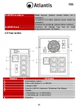 Предварительный просмотр 44 страницы Atlantis OnePower 1001 Manual