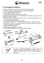 Предварительный просмотр 45 страницы Atlantis OnePower 1001 Manual