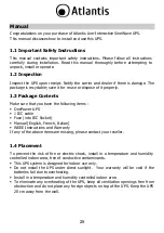 Preview for 25 page of Atlantis OnePower 1100X Manual Manual