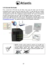 Preview for 27 page of Atlantis OnePower 1100X Manual Manual