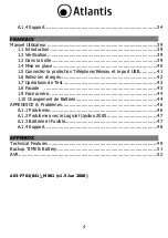 Preview for 4 page of Atlantis onepower 701 User Manual