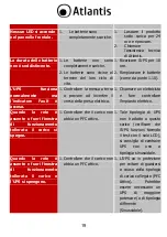 Preview for 19 page of Atlantis onepower 701 User Manual