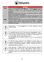 Preview for 12 page of Atlantis +Power 302 AV Kit Multilanguage Manual