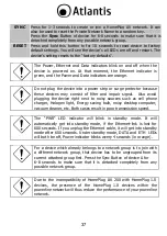 Preview for 37 page of Atlantis +Power 302 AV Kit Multilanguage Manual