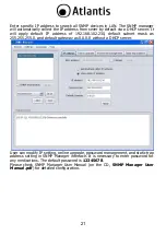 Preview for 21 page of Atlantis SNMP1 Quick Start Manual