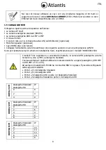 Preview for 9 page of Atlantis TX1600 Multilanguage Manual