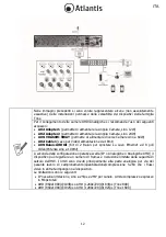 Preview for 12 page of Atlantis TX1600 Multilanguage Manual