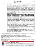 Preview for 17 page of Atlantis TX1600 Multilanguage Manual