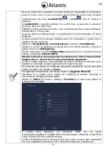 Preview for 21 page of Atlantis TX1600 Multilanguage Manual