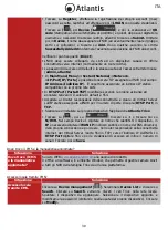 Preview for 30 page of Atlantis TX1600 Multilanguage Manual