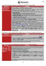 Preview for 31 page of Atlantis TX1600 Multilanguage Manual