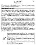 Preview for 52 page of Atlantis TX1600 Multilanguage Manual