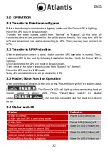 Preview for 22 page of Atlantis U power A03-PDUMBS-R Multilanguage Manual