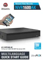 Atlantis UltraPlex NVR1600AK Quick Start Manual preview