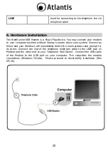 Предварительный просмотр 20 страницы Atlantis V.92 USB Manual