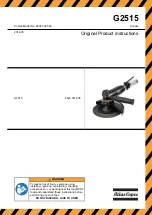 Preview for 1 page of Atlas Copco 8423 0316 05 Original Product Instructions