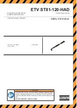 Preview for 1 page of Atlas Copco 8433205865 Safety Information Manual