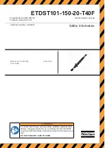 Atlas Copco 8433218159 Safety Information Manual preview