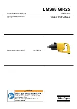 Atlas Copco 8434 1680 00 Product Instructions preview