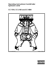 Atlas Copco CombiCutter CC 1501 Operating Instructions Manual preview