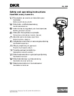 Preview for 1 page of Atlas Copco DKR 36 Safety And Operating Instructions Manual