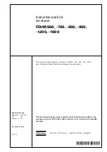 Atlas Copco FD1200 Instruction Book preview