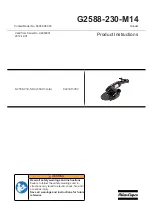 Preview for 1 page of Atlas Copco G2588-230-M14 Product Instructions