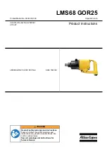 Preview for 1 page of Atlas Copco LMS68 GOR25 Product Instructions