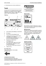 Preview for 181 page of Atlas Copco LS 14 Safety And Operating Instructions Manual