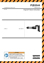 Atlas Copco P2535-H Original Product Instructions preview