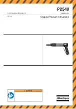 Preview for 1 page of Atlas Copco P2540 Original Product Instructions