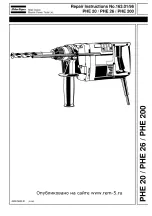 Preview for 1 page of Atlas Copco PHE 20 Repair Instructions