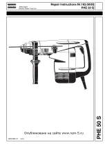 Atlas Copco PHE 50 S Repair Instructions preview