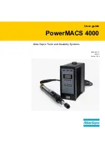 Предварительный просмотр 1 страницы Atlas Copco PowerMACS 4000 User Manual