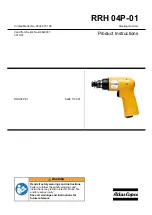 Preview for 1 page of Atlas Copco RRH 04P-01 Product Instructions