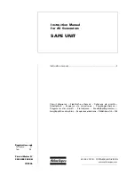 Atlas Copco SAPE Instruction Manual предпросмотр