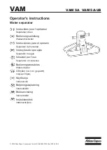 Atlas Copco VAM 5A Operator Instructions Manual preview