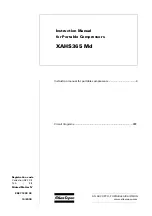 Atlas Copco XAHS365 Md Instruction Manual preview