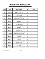 Preview for 41 page of Atlas Equipment PV-15PX Manual