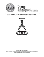 Atlas fan company DIANE Instructions Manual preview